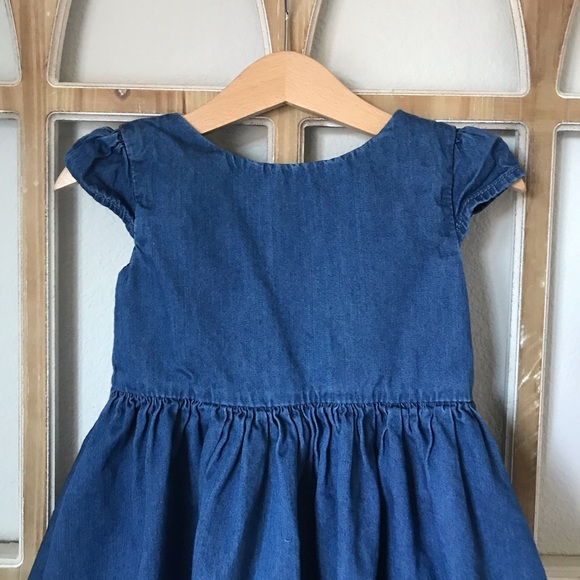 Toddler Denim Skater Dress - Picture 3 of 8